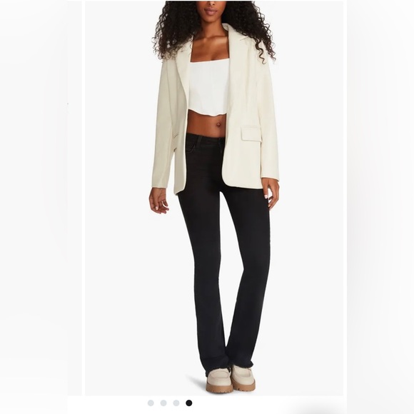 Steve Madden Faux Leather Blazer -Bone Color -Size Medium -NORDSTROM - Picture 2 of 10